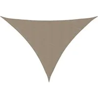 vidaXL Sonnensegel Sonnensegel Oxford-Gewebe Dreieckig 4x5x6,4 m Taupe, (1-tlg)