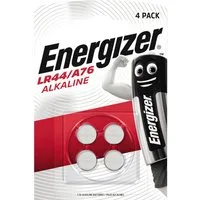 Energizer Knopfzelle LR44/A76 E300141401 Alkali 4 Stück Batterie