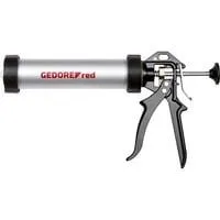 Red Kartuschenpresse-/Pistole Alu für Silikon, Kartuschenpistole schwarz/rot