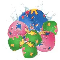 AMLI Wasserball Wasserbälle Soft 7er Set in drei Größen (7-St), Wasserbomben Bälle Set Wiederverwendbare Wasserballons Ball