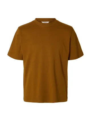 SELECTED MEN - SLMTAJ MID WGT PEACH SS O-NECK TEE NOOS - Gr. - S