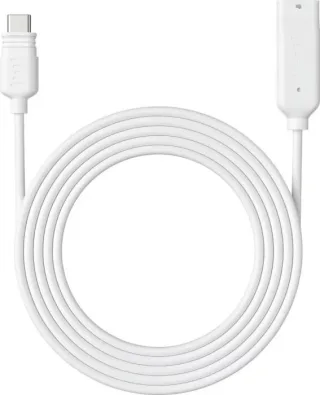 Solarpanel-Verlängerungskabel USB-C weiß, Weiß, 4,5m