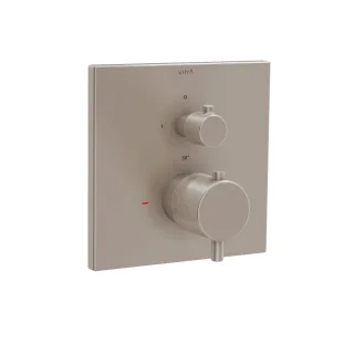 VitrA Flow Square Brausethermostat V-Box Unterputzmontage Nickel gebürstet,A4335834EXP A4335834EXP