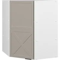 Vicco Eckhängeschrank Fame-Line, GrauBeige/Weiß, 57 cm (1-St)