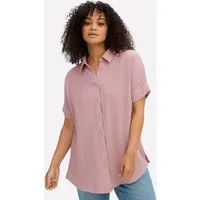 Sheego Klassische Bluse Hemdbluse Kurzarm