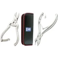 SMI Nagelzange Nagelzange Set starke Nägel Eckenzange Kopfschneider Kopfzange +Etui