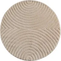 Ayyildiz Teppiche Teppich ART 1122, auch als Läufer und in Rund erhältlich, rund, Höhe: 8 mm, Boho Design, 3D Optik, Struktur Hoch Tief, skandinavisch, Wohnzimmer