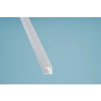 Terrasse2000 Doppelstegplatte 98cm Aluminium Kantenschutzprofil Oben Pressblank für 16mm Stegplatten, Silber