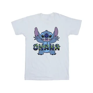 Disney - "Lilo And Stitch Ohana Blue Glitch" T-Shirt für Herren (Weiß)