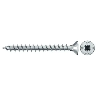 Fischer Spanplattenschraube 3,0x30 PowerFast FPF II CZF BC, Senkkopf, Kreuzschlitz PZ, Vollgewinde - 670036