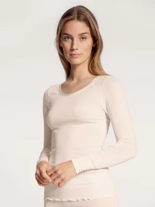 CALIDA - DAMEN Top langarm light ivory - Gr. - S