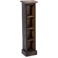 DESIGN DELIGHTS CD-Regal HOLZ CD REGAL "CD TOWER", 76cm(H), Holzregal, CD Rack mit 4 Fächern