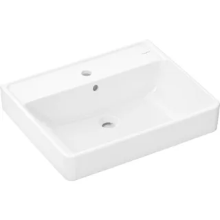 hansgrohe Xanuia Q Waschtisch 60243450 600x480mm, mit Hahnloch/Überlauf, geschliffen, weiß