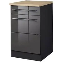 KOCHSTATION Unterschrank KS-Wien Breite 50 cm, mit 1 Tür und 1 Schubkasten