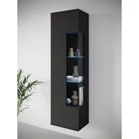 OTTO home Vitrine Kenia, stehend und hängend, Türanschlag wechselbar (1-St) Vitrineschrank mit Glastüren 160 cm Höhe