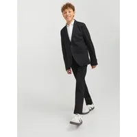 Jack & Jones Junior Anzug JJEJAXON sorgt für stylischen Look mit optimaler Passform (Set, 2-tlg) unifarben, modisch, slim fit, Jersey, Reverskragen
