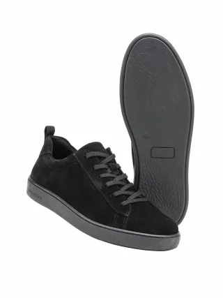 Mey & Edlich Herren Panther-Sneaker Schwarz Obermaterial, Futter und herausnehmbare Decksohle: Rindleder