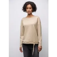 STREET ONE Langarmshirt mit Tunnelzug am Saum