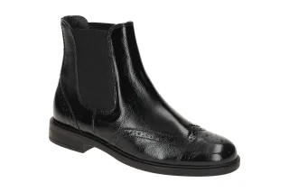 Paul Green Damen Stiefeletten 8070-04 Schwarz elegante Chelsea Boots