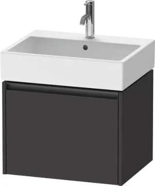 Duravit Ketho.2 Waschtischunterbau wandhängend Graphit Supermatt 584x460x440 mm - K25075080800000 K25075080800000
