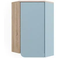 Vicco Hängeschrank Karen, Blau-Grau/Sonoma, 42.4 x 75 cm mit Tür und offenen Fächern (1-St)