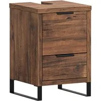 massivum Waschbeckenunterschrank Sydney Holz Pinie schmaler Badunterschrank