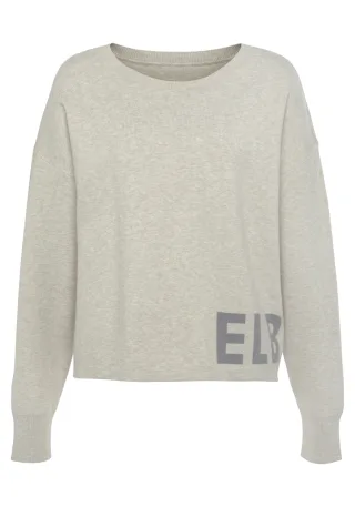 LASCANA - Elbsand LM Knit Sweater light grey m - Gr. - 46