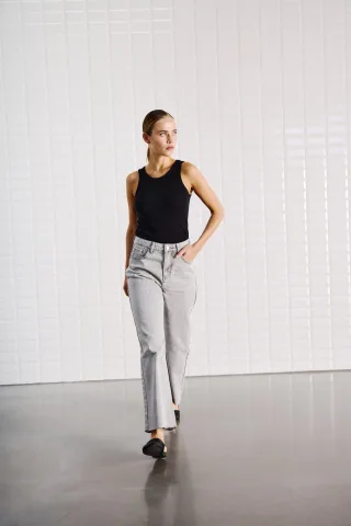 WITHBLACK - Hosen Weiblich Grau - Gr. - XS
