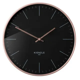 KIENZLE DCF Funk-Wanduhr rose gold / schwarz, 25 cm