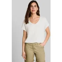 TOM TAILOR T-Shirt T-Shirt Loose Fit T-Shirt im Material-Mix