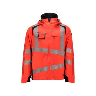 MASCOT Herren Hard Shell Jacke ACCELERATE SAFE Hi-vis Rot / Schwarzblau XXL - 19001-449-22210-XXL