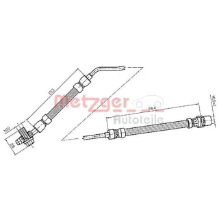 Metzger Bremsschlauch hinten rechts BMW X5 E53