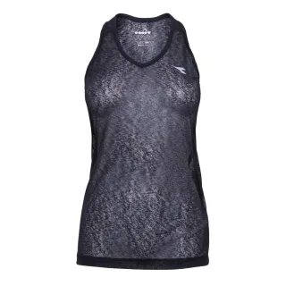 Diadora - Ärmelloses Oberteil für Damen, Ärmellos (Schwarz)