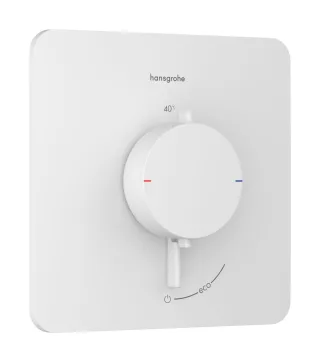 Hansgrohe Thermostat Unterputz Ecostat Comfort Q Fertigset 1 Verbraucher mattweiss, 33712700 33712700