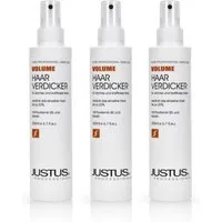 JUSTUS Haarpflege-Spray Justus Haarverdicker Volume Spray 3 x 200 ml