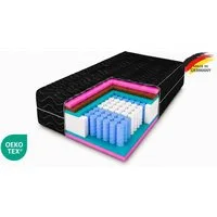 Taschenfederkernmatratze Folyesco, 90x200, 140x200 cm & weitere Größen, MARPUR, 20 cm hoch, 7 ergonomische Liegezonen, orthopädisch, H3/H4 Wendematratze