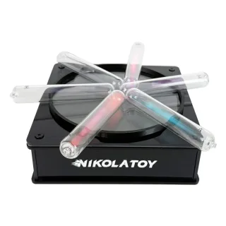 NIKOLATOY Tesla Plasma Reaction Glass Sealed Rare Gas Light-emitting Tube Set Creative Desktop Decoration Science Discov