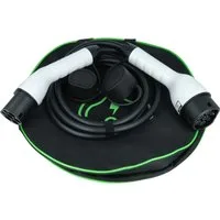 vhbw Typ 2 Ladekabel 11 kW 3-phasig für Elektroauto / Plug-in-Hybrid Autoladekabel, (300.0 cm), Gummischutzkappe