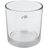 Sandra Rich Übertopf Glastopf L 14 x 14cm – großes Windlicht, Kerzenglas, Pflanztopf Glas