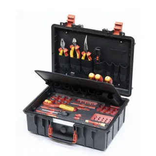 Wiha Werkzeugkoffer Set L eMobility 62-teilges Set - 45833