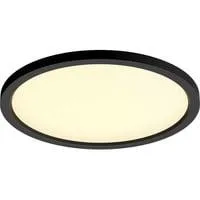 White Ambiance Aurelle runde Panelleuchte, LED-Leuchte schwarz, inkl. Dimmschalter