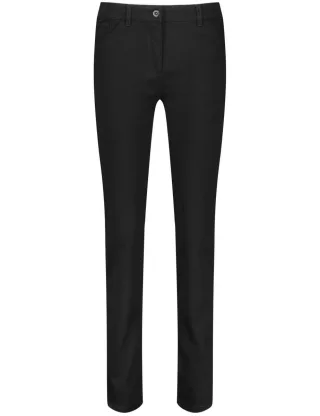 GERRY WEBER Edition - 5-Pocket Jeans Straight Fit schwarz - Gr. - 36R