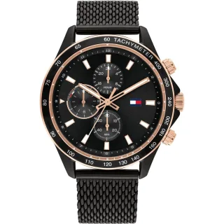 Tommy Hilfiger Miles Schwarz Herren Armbanduhr 1792020