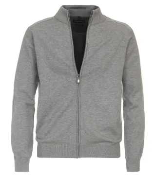 CASAMODA - Strickjacke uni 004450 silber - Gr. - M