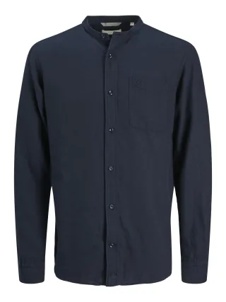 JACK&JONES - JPRCCMAZE SUMMER BAND L/S SHIRT night sky - Gr. - S