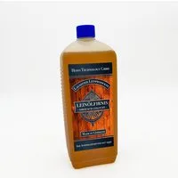 Hoyo Technology GmbH Leinölfirnis Leinölfirnis 1 Liter - Dreifach gekochtes Holzöl, Harzfrei, Lebensmittelecht, Ökologisch, Harzfrei
