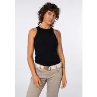 SUBLEVEL Tanktop Damen Tanktop im Doppelpack (2-tlg) Damen Ripptop, breite Träger, längeres Vorderteil