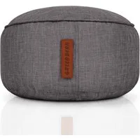 Green Bean Pouf Sitzsack-Hocker Home Linen 45x25cm (Sitzsack-Hocker 45x25cm mit EPS-Perlen Füllung -, Fußhocker Fußkissen Sitz-Pouf für Sitzsäcke), Bodenkissen für Kinder und Erwachsene - Sitzkissen Sitzhocker