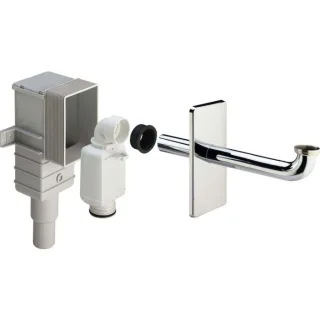 Viega Geruchverschluss 5633.1 553753 Unterputz, 11/4" x 50/40 mm, Abdeckplatte chrom