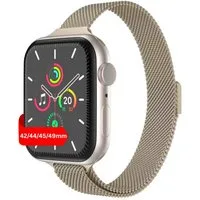 S&T Design Smartwatch-Armband Armband für Apple Watch Edelstahl Magnetisch Mesh Milanaise Dünn, Kompatibel mit Apple Watch 38 / 40 / 41/ 42 / 44 / 45 / 46 / 49 Dünn